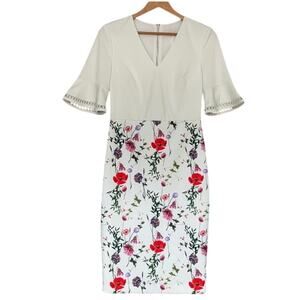 Ted Baker Wesa Hedgerow Floral Print Dress US Size  6